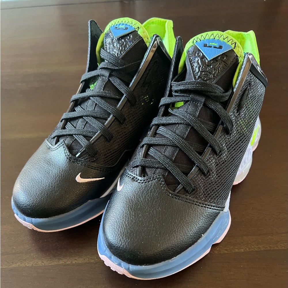 Nike LeBron 19 Low Ghost Green- Boys Sneakers Size 6Y